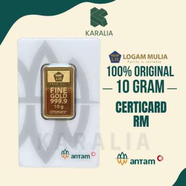 Antam LM Logam Mulia 10 Gram Logam Mulia Certicard, Logam Mulia Antam LM Emas Antam 10 Gram Certicar