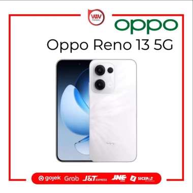 Hp Oppo Reno 13 5G Ram 12GB Internal 256GB Garansi Resmi Plume White