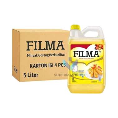 FILMA Minyak Goreng Sawit Jerigen 5 Liter | Karton isi 4 Jerigen