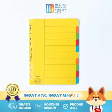 Bantex Cardboard Divider & Indexes A4 - Pembatas Ring Binder / Ordner Divider & Indexes