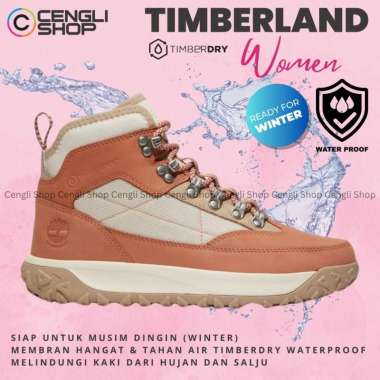 SEPATU TIMBERLAND BOOT SNEAKER WANITA ORIGINAL BOOTS SNEAKERS KULIT ASLI ORI WATERPROOF WINTER TERBA