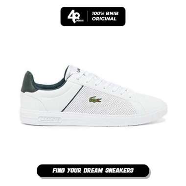 Sepatu sneakers Pria Lacoste Lite Base 224 1 SM - White/Dark Green (L4M48SMA0113) OrigInal 41