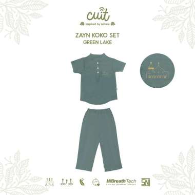 CUIT Zayn Baju Koko Set Anak Laki-laki Tangan Pendek Celana Panjang 1 - 6 Tahun - Setelan XL (2-3 Ta