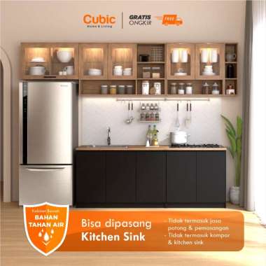 Cubic Kitchen Set Minimalis / Kabinet Dapur / Rak Dapur Basah / CLARA CLARA SET (4 PCS)