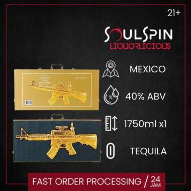 Casino Azul Grand Añejo Tequila Rifle Gift Briefcase 1.75L