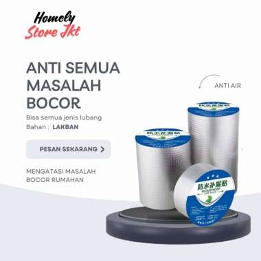 Lakban Anti Bocor Aluminium Foil Waterproof Tape Tahan Panas Anti Air 3m Ori