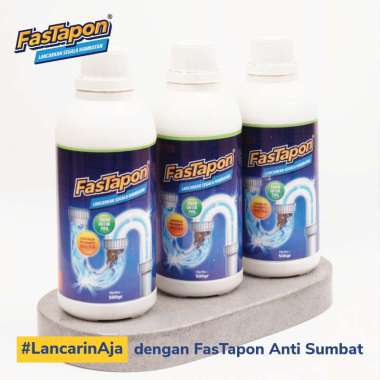 Fastapon Cairan Anti Mampet Sumbat Mengatasi Mampet Saluran Air Anti Sumbat WC Ampuh