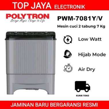 MESIN CUCI POLYTRON 7KG 2 TABUNG NEW SERIES Plastik Wrapp