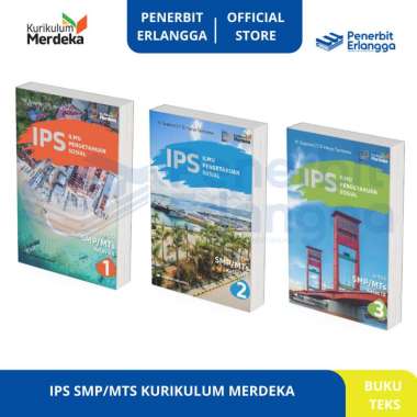 [Erlangga Official] Ips Smp/Mts Kelas 7 8 9 - Kurikulum merdeka KELAS 7