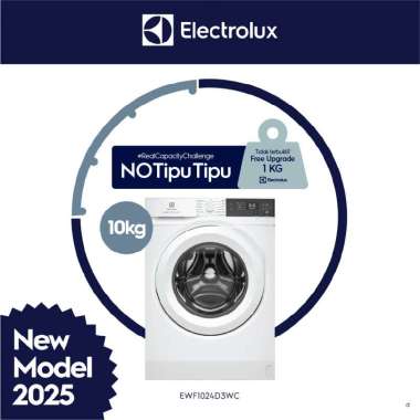[Trade-in] Electrolux Mesin Cuci Front Loading 10kg - Inverter - Full Kapasitas Cuci 45 Menit - Low 