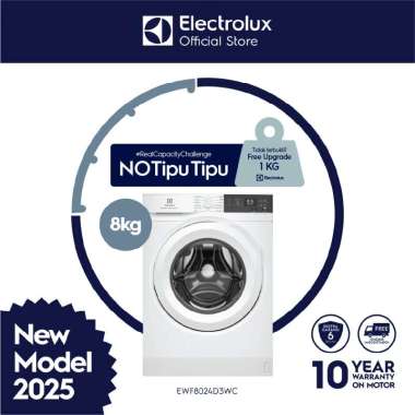 Mesin Cuci Front Loading Electrolux EWF8024D3WC 8Kg Putih