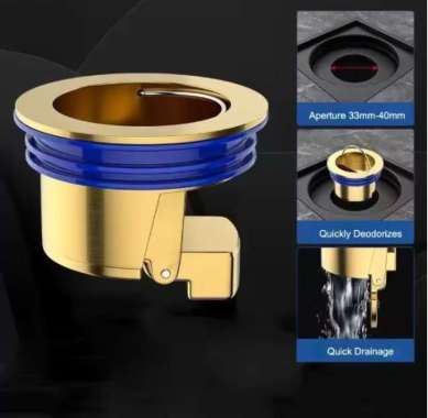 Penutup Lubang Saluran Air Kamar Mandi Anti Bau & Kecoa Plug Trap Silver