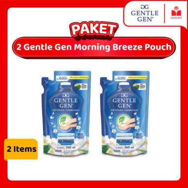 Paket 2 Gentle Gen Deterjen Cair Morning Breeze Pouch