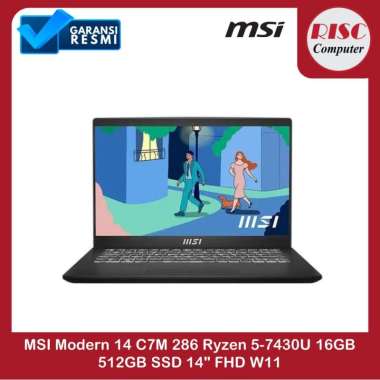 MSI Modern 14 C7M 286 Ryzen 5-7430U 16GB 512GB SSD 14" FHD W11