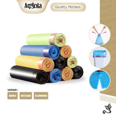 Angola Kantong Plastik Sampah Dengan Tali J04 Trash Bag Anti Sobek