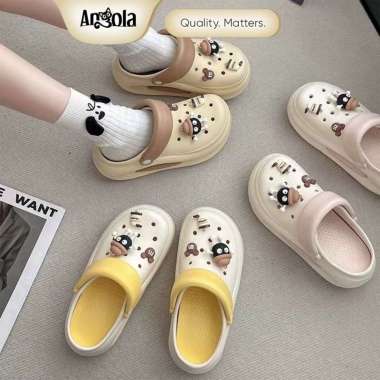 Angola Sepatu Sandal Wedges 6CM H28A Sepatu Sendal Fuji Lucu/Sandal Wanita Kekinian/Sendal Baim 40-4