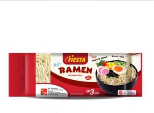 FIESTA MIE RAMEN BEKU ALA JEPANG 570GR ISI 3 LEMPENG HALAL JAPANESE STYLE NOODLE