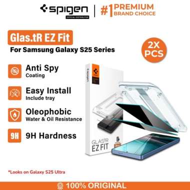 Tempered Glass for Samsung Galaxy S25 Ultra Plus Spigen Glas tR EZ Fit Clear HD Anti Gores Protector