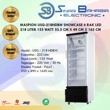 UCHIDA / MASPION USG-218NDBW SHOWCASE 4 RAK (NEW)