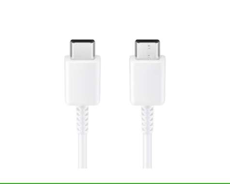 Samsung Cable C to C 1m Fast Charging Original (NON PACKING) Kabel Data CtoC 100% Original White