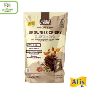 Camilan Anak - Afis Life Popimon Brownies Crispy Almond Oat Choco Almond