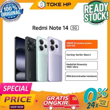 XIAOMI REDMI NOTE 14 5G 8/256 & 12/512 NEW GARANSI RESMI 8/256 Green