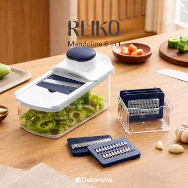 Dekoruma REIKO Alat Pengiris Mandoline 6 in 1 / Slicer