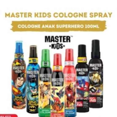 Lakuku - Master Kids Superhero Cologne Spray 100ml Parfum Anak Wangi Buah Batman Spray