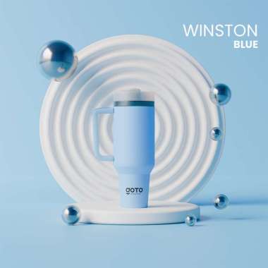 Goto Winston Vacuum Bottle Tahan Panas Dingin Tumbler Stainless 1.2L BLUE