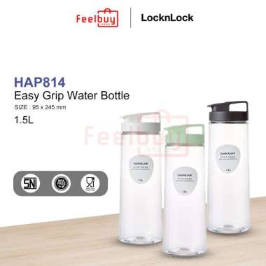 LOCK & LOCK HAP814 Easy Grip Water Bottle - Gray White [1.5L] gray