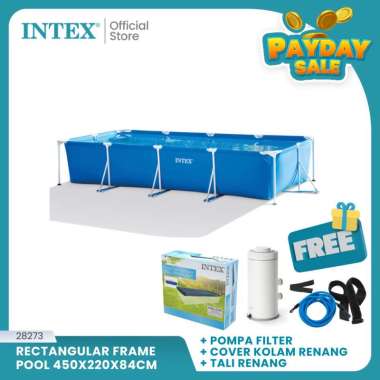 Intex Kolam Renang Portable Dewasa Dan Anak 4,5X2,2X0.85M Kolam Renang Panjang 4 Meter 28273 Kolam L