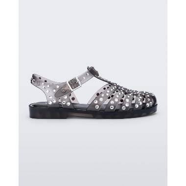 Melissa Possession Cristals Ad Sandal Flat Wanita - Milky Black 38