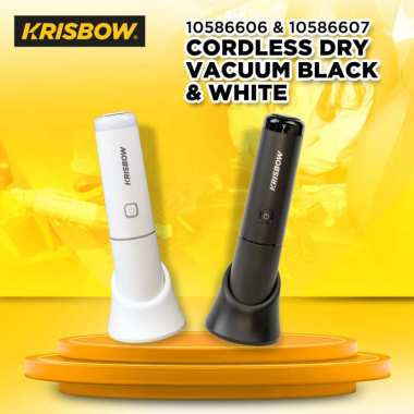 Krisbow Vacuum Cleaner Dry Cordless 65 Watt - Hitam