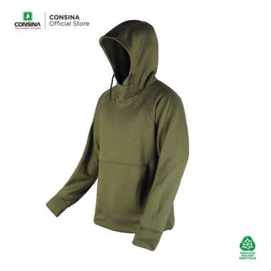 Consina Polliver Jaket Hoodie Urban | Outdoor Hiking Riding Ukuran L Olive