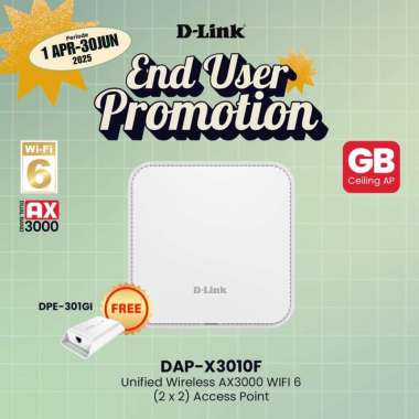D-LINK DAP-X3010F WIFI 6 AX3000 INDOOR ACCESS POINT