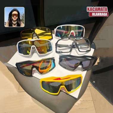 OEM SK-C1260 Kacamata Sepeda UV400 Unisex Kacamata Hitam Olahraga Pria Wanita / Kacamata Pelindung B