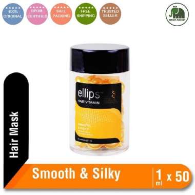 ֍SEHATI֎ ELLIPS Hair Vitamin Jar Isi 50pcs Vitamin Rambut - Hair Vitamin Pro Keratin Complex Pro-Smo