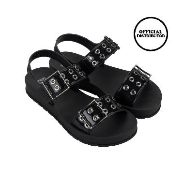 Zaxy Wish Sand Ad Sandal Flat Wanita - Black 40