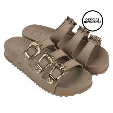 Zaxy Western Ad Sandal Flat Wanita - Beige 39