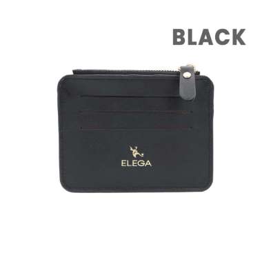 Elega Helena Purse Dompet Kartu Card Holder Mini Wallet Koin Wanita BLACK