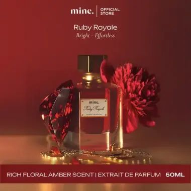 Mine Perfumery Ruby Royale - 50 ml Extrait De Perfume | Parfum Mewah Exclusive Floral Wangi Bunga Buah Mahal