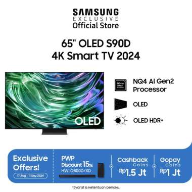Samsung 65" OLED 4K S90D Smart TV - QA65S90DAKXXD