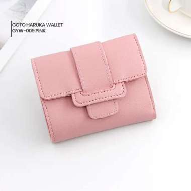 Goto Haruka Wallet Dompet Wanita Kecil Aesthetic Lipat Simple GYW-009 PINK