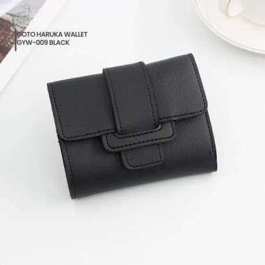Goto Haruka Wallet Dompet Wanita Kecil Aesthetic Lipat Simple GYW-009 BLACK