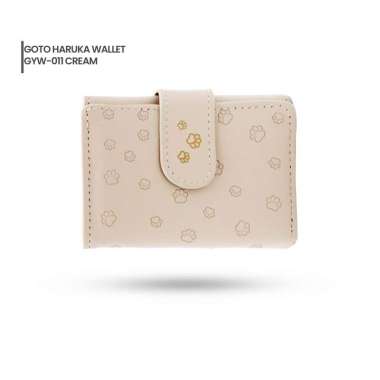 Goto Haruka Wallet Dompet Wanita Kecil Aesthetic Lipat Simple GYW-011 CREAM