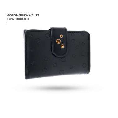 Goto Haruka Wallet Dompet Wanita Kecil AestheticĀ LipatĀ Simple GYW-011 BLACK