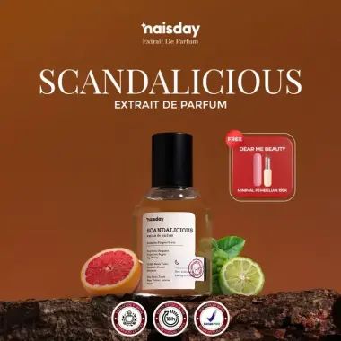 NAISDAY Parfum Unisex Scandalicious Extrait De Parfum 30ml Tahan Lama 18 Jam - Bergamot Violet