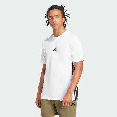 adidas Men Sportswear Essentials 3Stripes Jersey Tee Sportswear Baju Olahraga Pria [JE6388] A/S whit