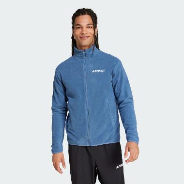 adidas Men Multi Essentials Full Zip Fleece Jaket Pria [JP0798] A/XL wonder steel
