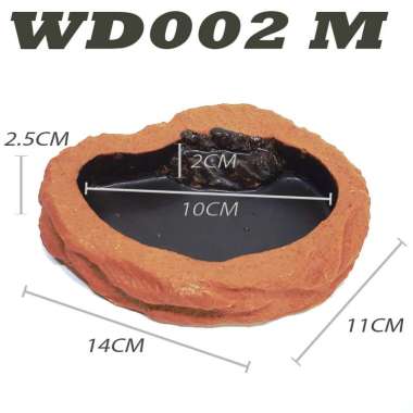 WD004 WATERDISH WATER FEEDING DISH TEMPAT MAKAN MINUM BEARDED DRAGON BD DUNNER POGONA MITCHELLI IGUA